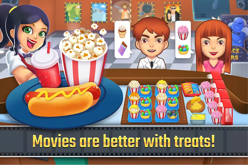 My Cine Treats Shop: Food Game Captura de pantalla 0