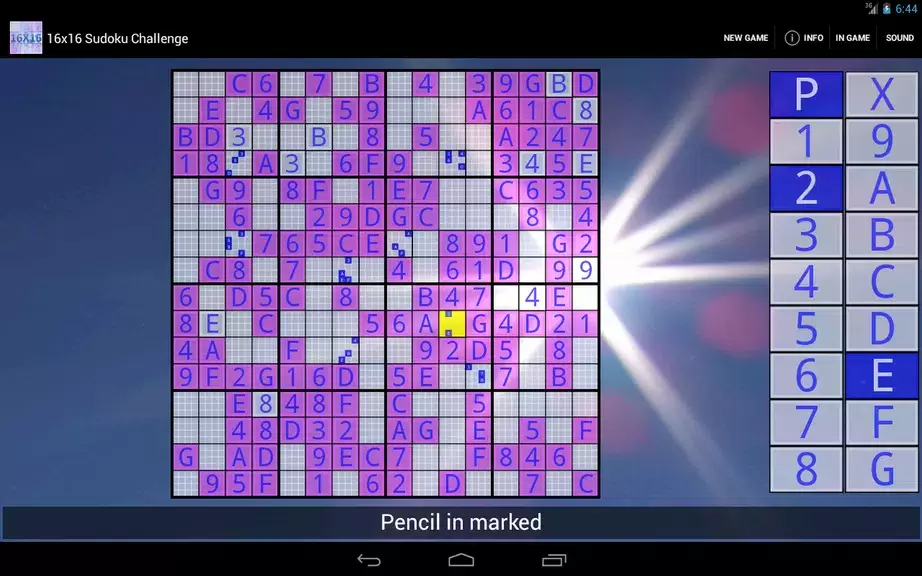 16x16 Sudoku Challenge HD Ảnh chụp màn hình 2