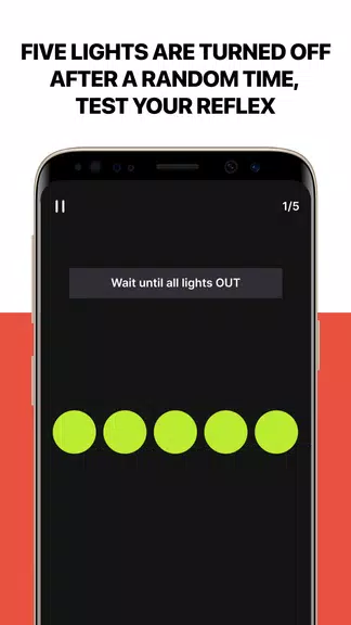 LightsOut Reaction Time/Reflex ဖန်သားပြင်ဓာတ်ပုံ 1
