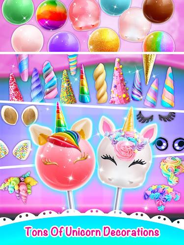 Unicorn Cake Pop - Sweet Food Zrzut ekranu 3