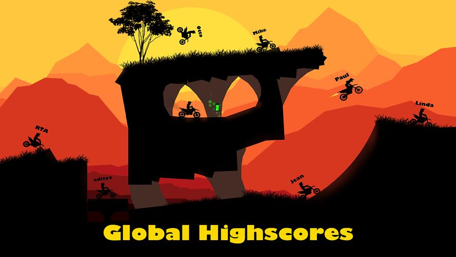 Sunset Bike Racer - Motocross Capture d'écran 1