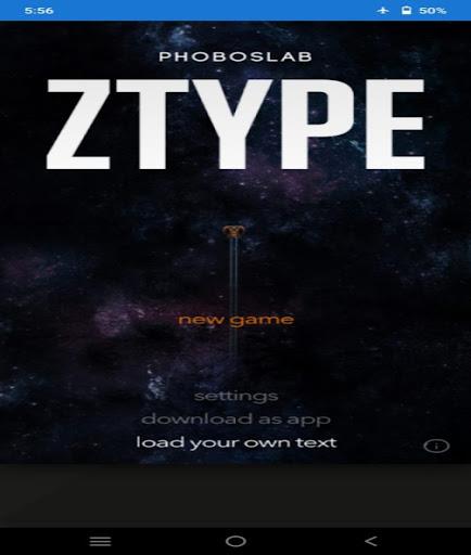 ZTypeTypingGame ภาพหน้าจอ 0