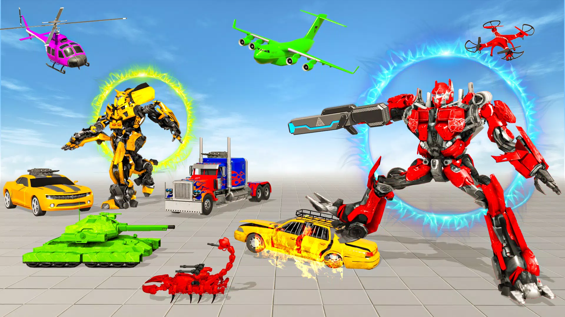 Jet Robot Car Transform 3D Captura de pantalla 0