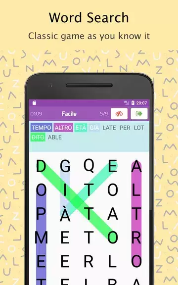 Word Search Italian dictionary 스크린샷 0