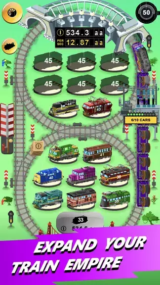 Train Merger Idle Train Tycoon Capture d'écran 2