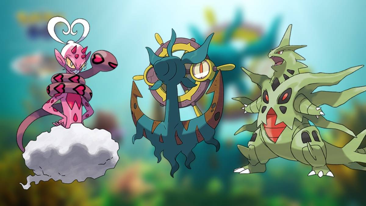Enamorus, dhelmise, और Mega Tyranitar Pokemon Go से, प्रिय मित्रों के दौरान छापे मालिकों के रूप में दिखाई देते हैं