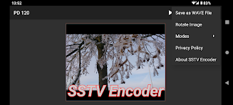 SSTV Encoder ภาพหน้าจอ 1