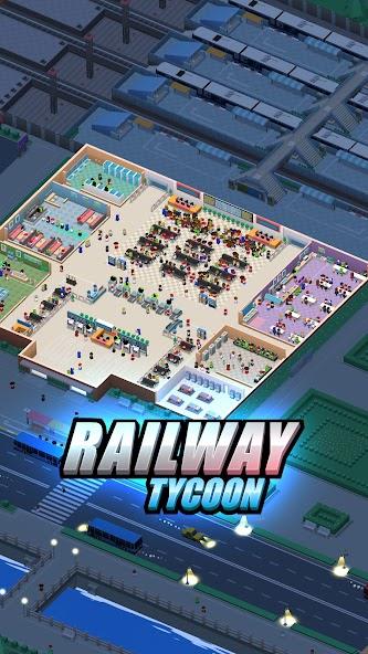 Railway Tycoon - Idle Game Mod Ekran Görüntüsü 0