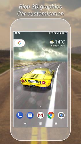 3D Car Live Wallpaper Lite Captura de pantalla 2