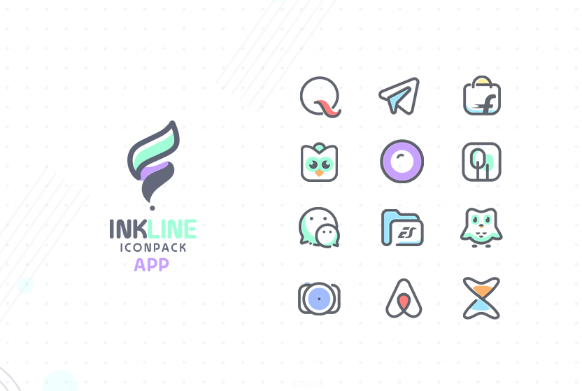 InkLine Icon Pack Mod應用截圖第2張