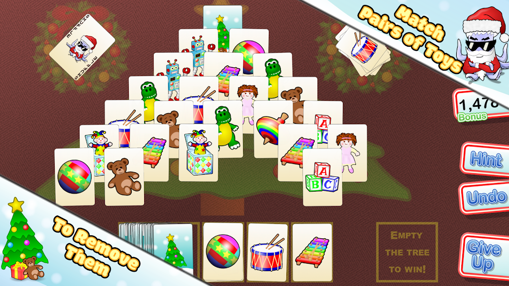 Christmas Tree Solitaire ဖန်သားပြင်ဓာတ်ပုံ 1