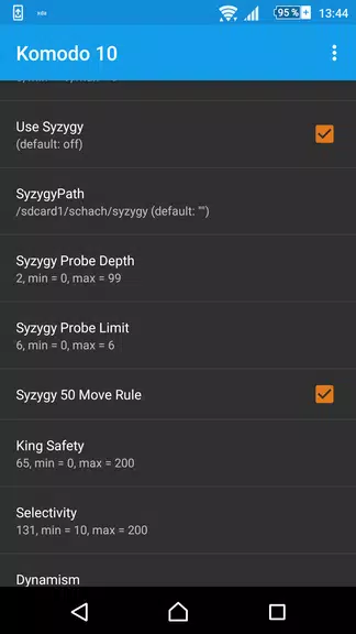 Komodo 10 Chess Engine ภาพหน้าจอ 2