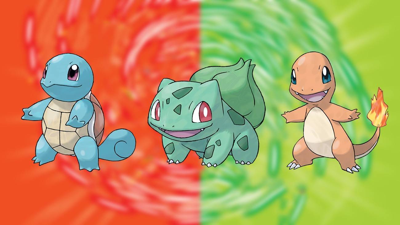 Pokémon iniciantes em Pokémon em fogo