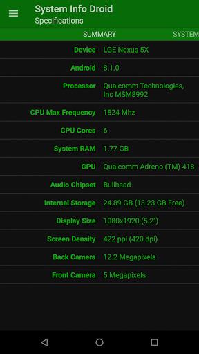 System Info Droid Скриншот 0