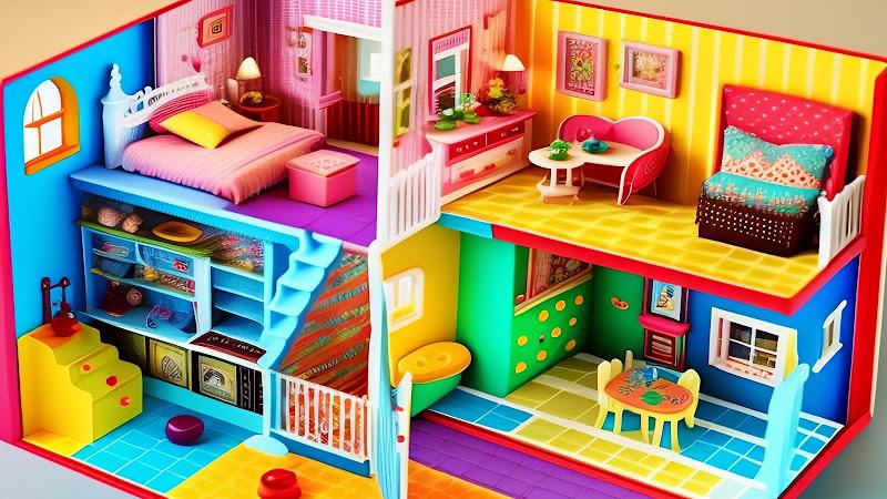 Doll House Design Doll Games 스크린샷 0