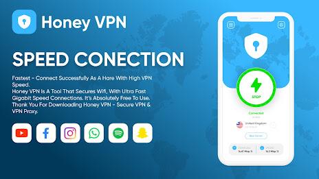 Honey VPN - Fast & Secure スクリーンショット 1