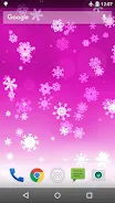 Snowflake Live Wallpaper Schermafbeelding 2