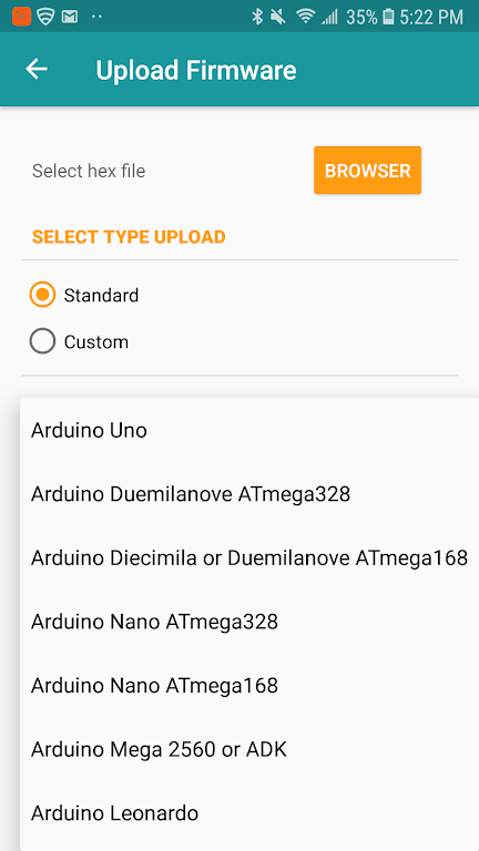 Arduino Hex Uploader-Bin/Hex Captura de pantalla 2