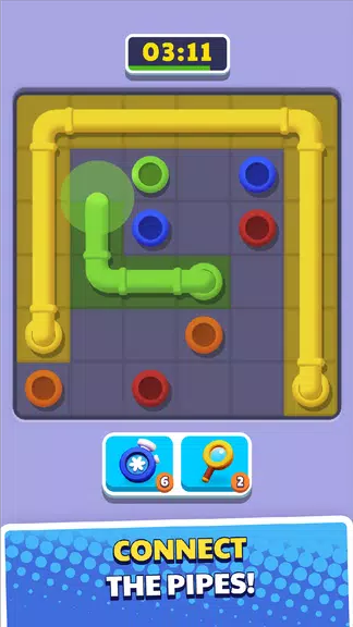 Connect Pipe! Color Line Game Screenshot 0