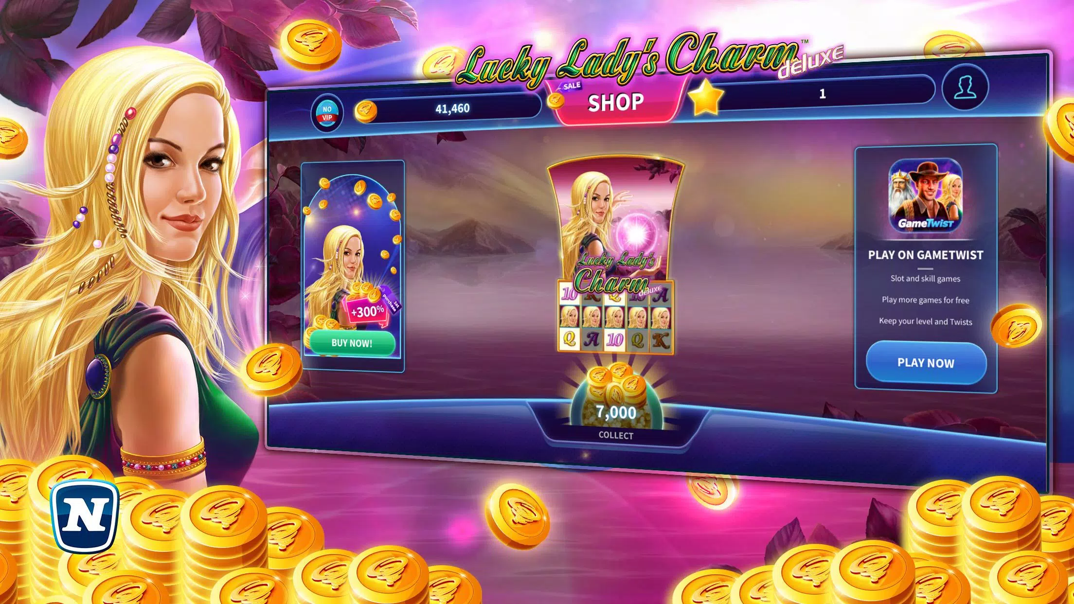 Lucky Lady's Charm Deluxe Slot应用截图第1张