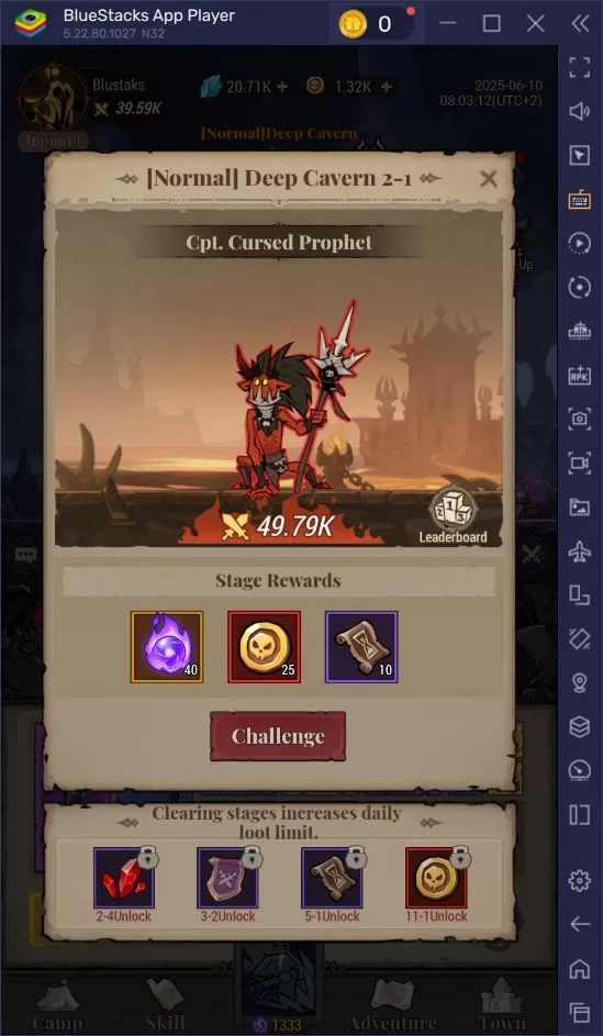 Captura de Tela de Combate de Lootborn Warriors Mostrando Diversas Classes de Personagens