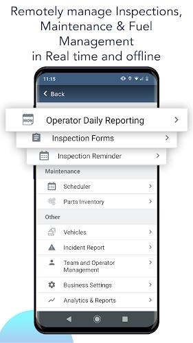 Schermata Inspection, Maintenance - HVI 2