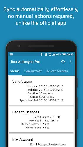 Autosync for Box - BoxSync Ảnh chụp màn hình 1