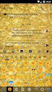 SMS Messages GlitterGold Glass Capture d'écran 3