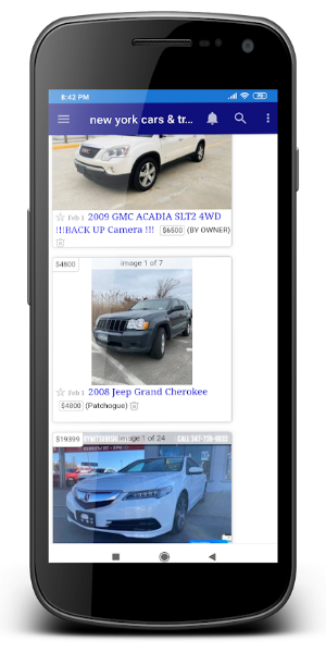 Craigslist NY App ภาพหน้าจอ 1