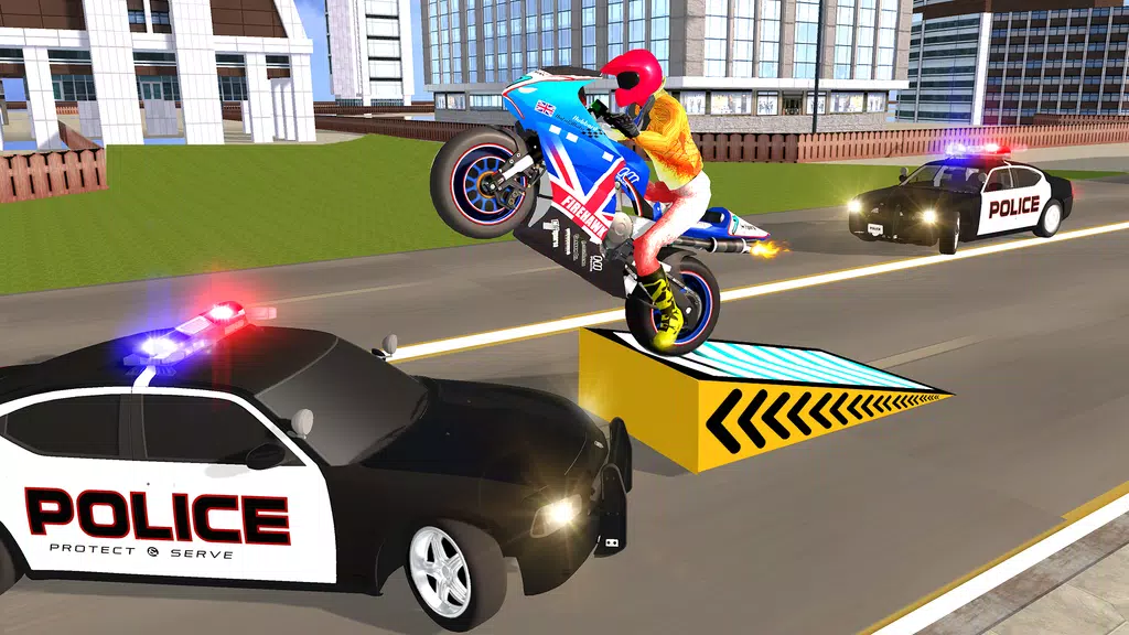 Police Car Vs Theft Bike 스크린샷 2