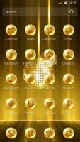 Golden Disco Vintage Theme Captura de tela 2