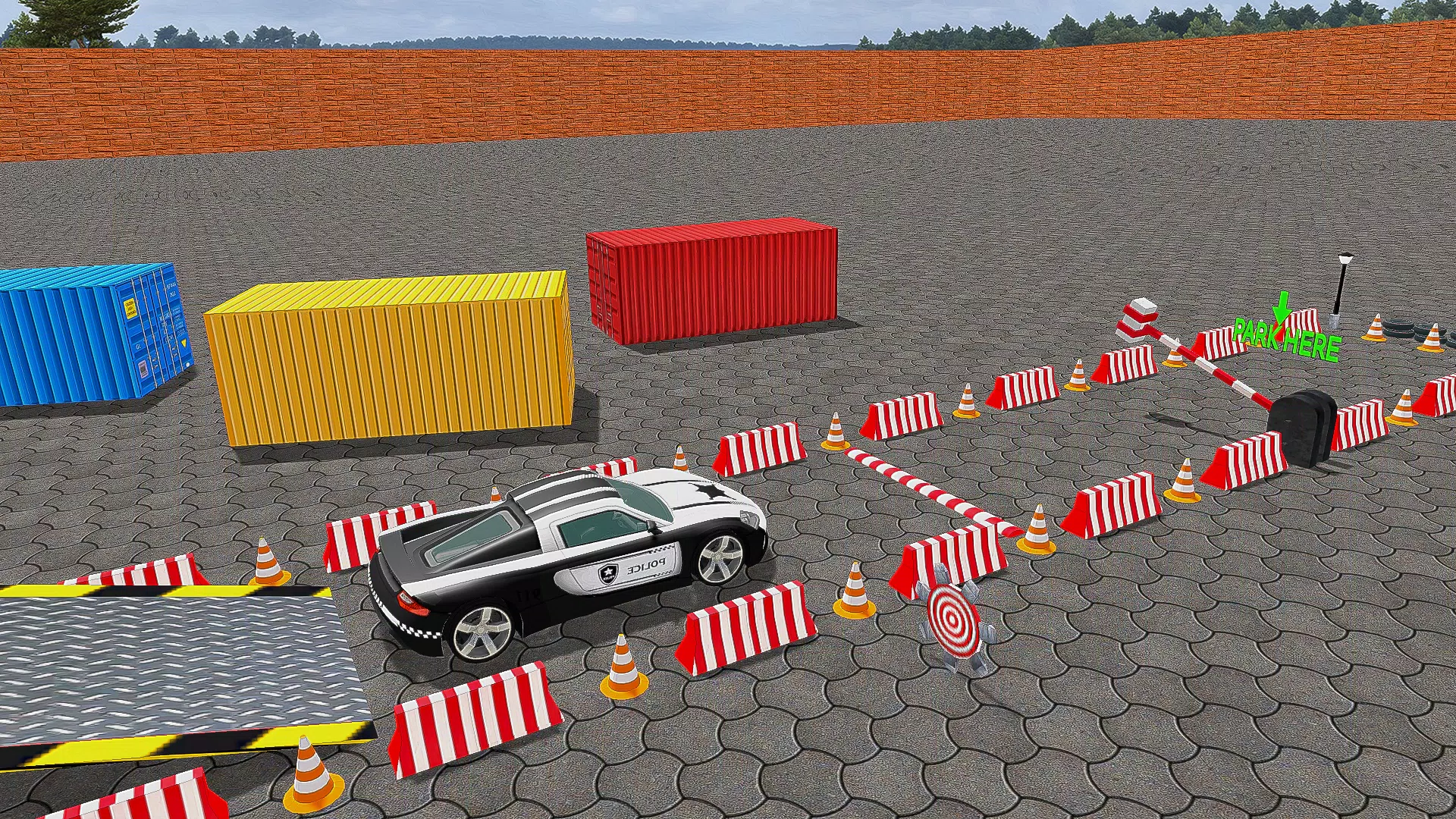 Police Car Parking Car Game 3D Capture d'écran 2