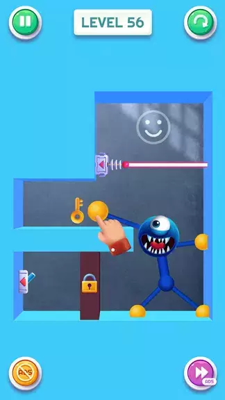 Blue Monster: Stretch Game Скриншот 1