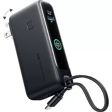 Iniu 10.000-mAh-Powerbank mit integriertem Stecker