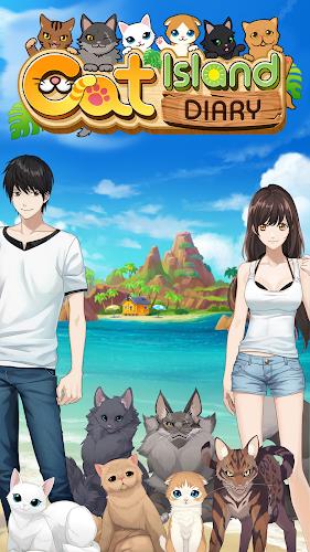 Cat Island Diary~Happy Match 3 Ảnh chụp màn hình 0