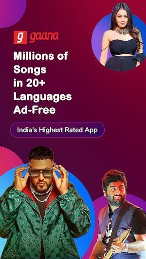 Gaana Music Mod Zrzut ekranu 0