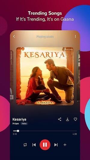 Gaana: MP3 Songs, Music App Captura de tela 1