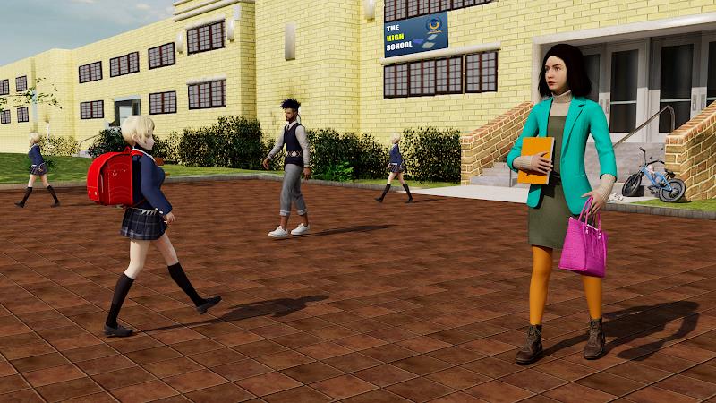 High School Girl Life Sim Game Ekran Görüntüsü 0