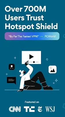 HotspotShield VPN & Wifi Proxy ဖန်သားပြင်ဓာတ်ပုံ 0