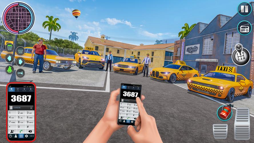 Taxi Traffic Car Racing Games 스크린샷 1