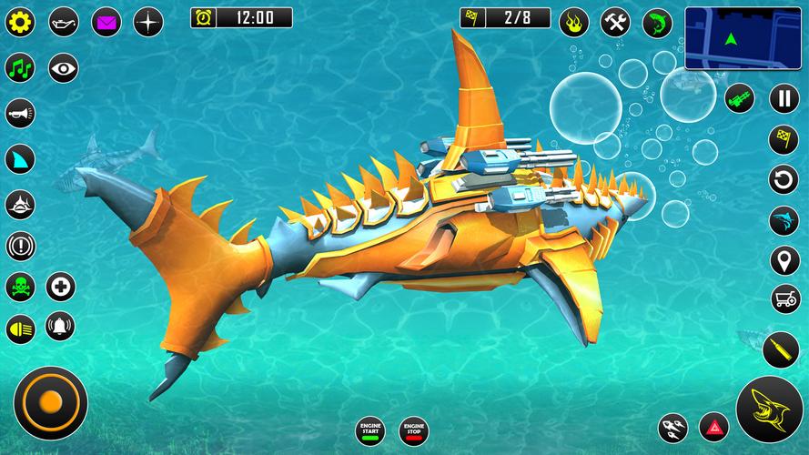 Shark Robot Car Game 3d應用截圖第2張