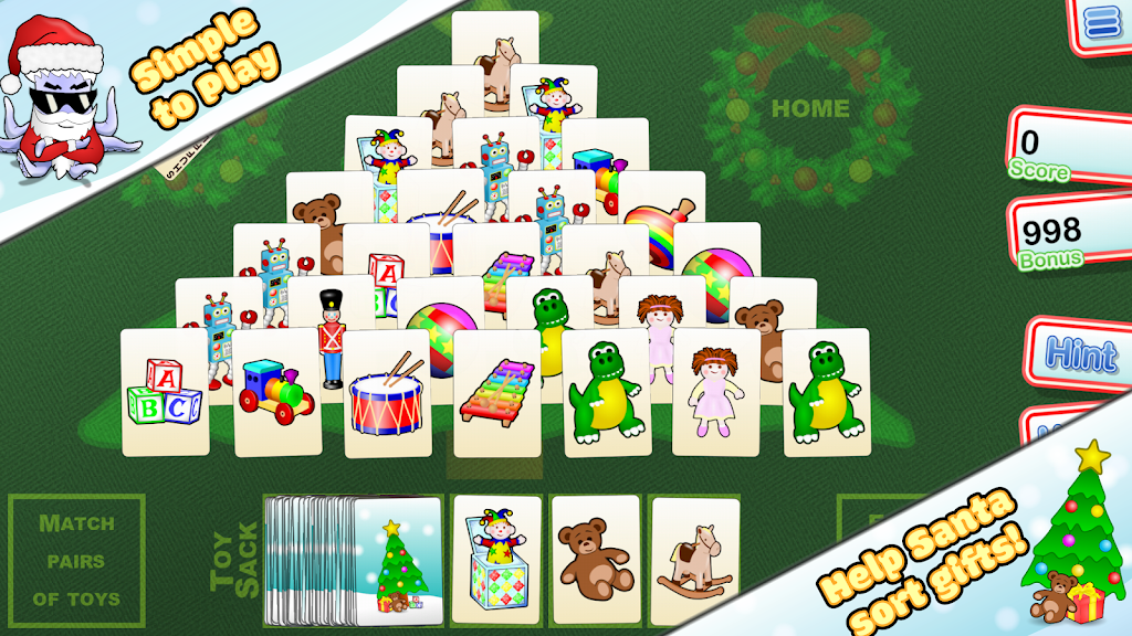 Christmas Tree Solitaire ဖန်သားပြင်ဓာတ်ပုံ 0