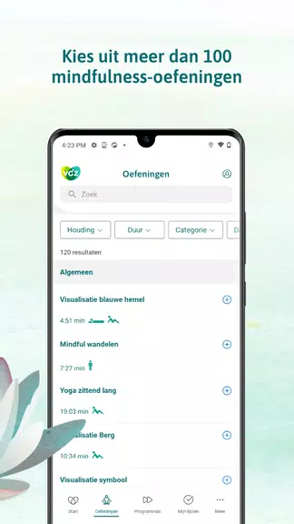 VGZ Mindfulness Coach Zrzut ekranu 1