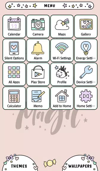 Unicorn Magic Theme ภาพหน้าจอ 1