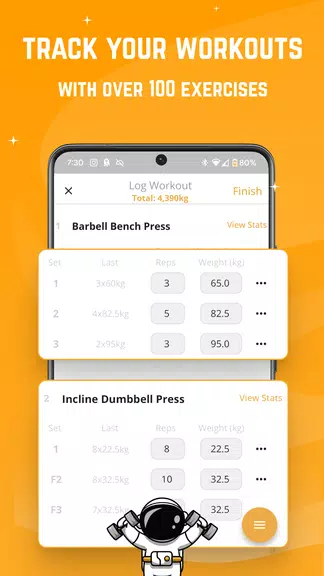 Stronger - Workout Gym Tracker Captura de pantalla 0