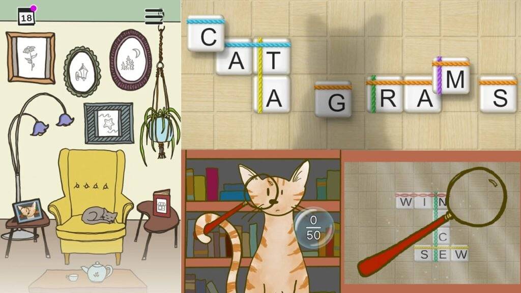 Catagrams est un jeu de mots plein d'adorables chats, maintenant sur Android