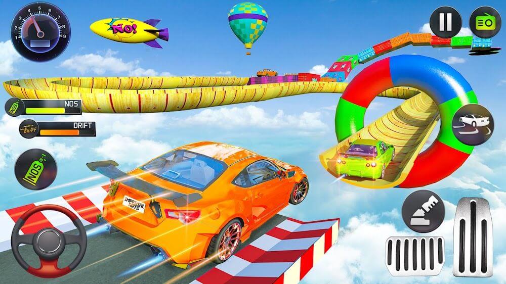 Mega Ramp Car Stunts Race 스크린샷 0