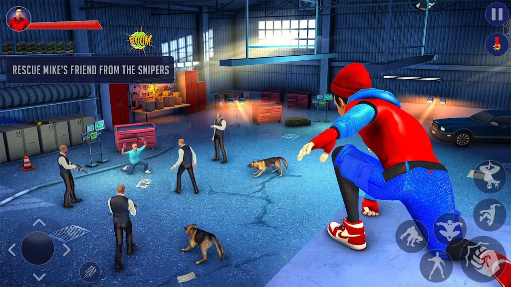 Flying Spider Fight Hero Games Screenshot 1