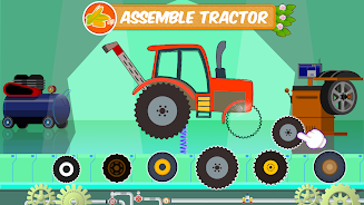 Farm Tractors Dinosaurs Games Tangkapan skrin 2