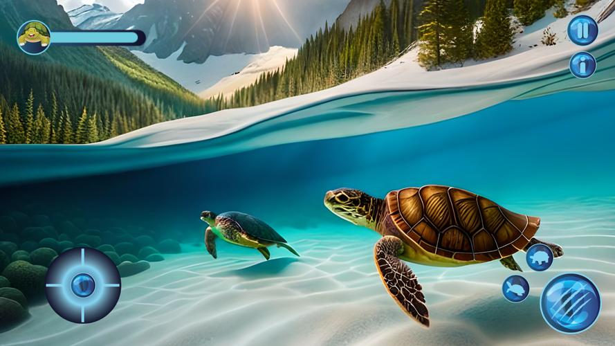 Ocean turtle tortoise Sea Game स्क्रीनशॉट 0